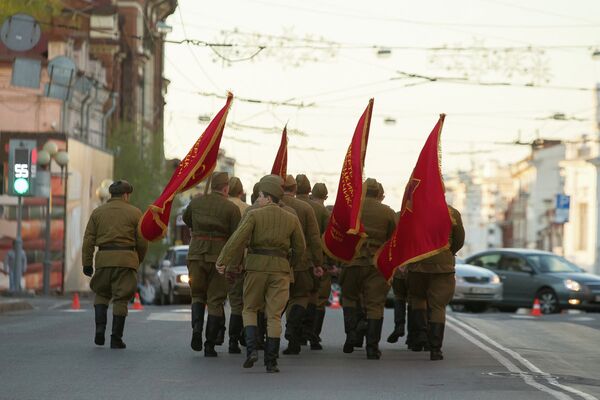 Репетиция Парада Победы в Томске