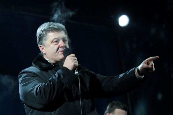 Кадидат в президенты Украины Петр Порошенко