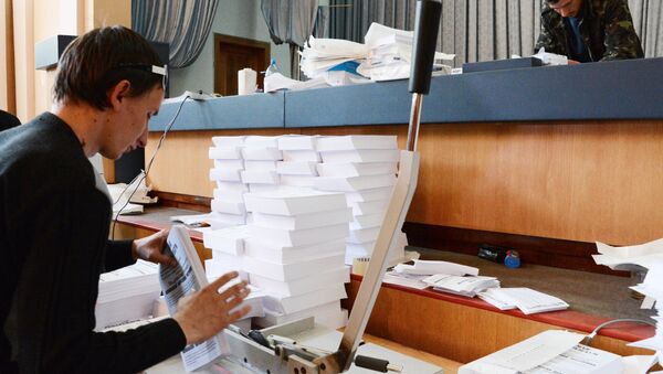 Подготовка к референдуму 11 мая в Донецкой области. Архивное фото