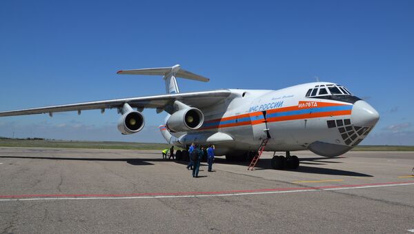 Самолет Ил-76 МЧС России. Архивное фото