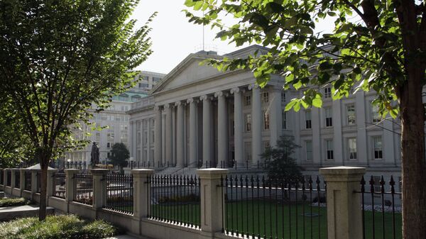 Здание министерства финансов США в Вашингтоне. Архивное фото