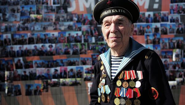 Ветеран Великой Отечественной войны, архивное фото