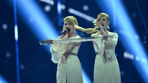 Представительницы России сестры Мария и Анастасия Толмачевы выступают на международном конкурсе песни Евровидение-2014