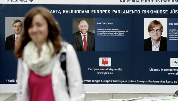 Предвыборная агитация в Литве, 10 мая 2014. Архивное фото