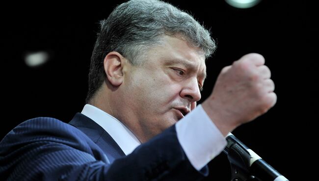 Кандидат в президенты Украины Петр Порошенко