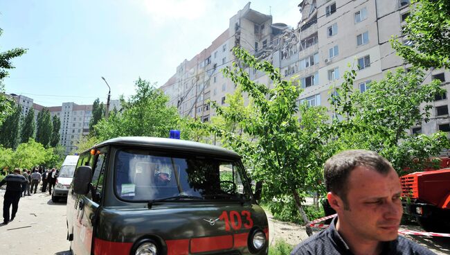 Взрыв в девятиэтажном доме в украинском Николаеве