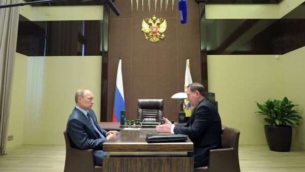 В.Путин провел рабочую встречу с А.Михайловым