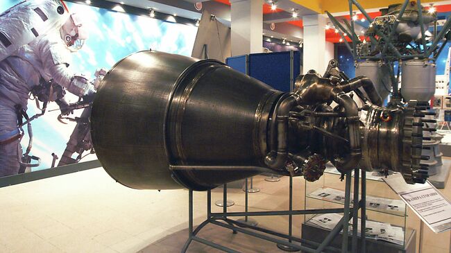 Камера сгорания ракетного двигателя РД-180. Архивное фото