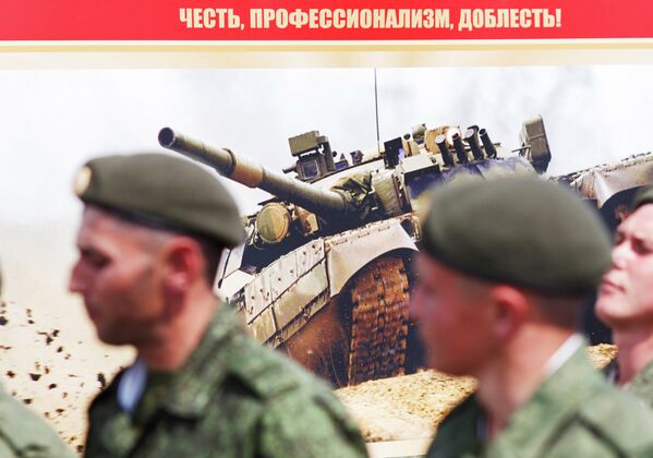 Соревнования по танковому биатлону в Волгоградской области