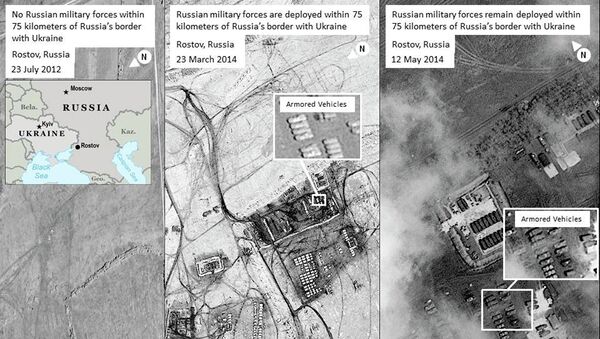 Cнимки из космоса, якобы свидетельствующие о присутствии на российско-украинской границе войск РФ