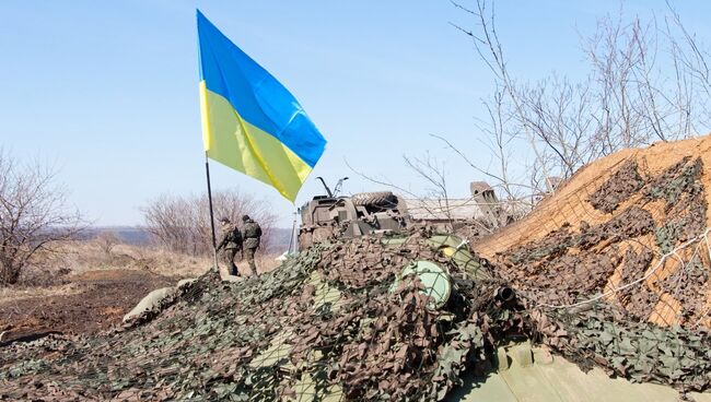 На границе между Украиной и Россией. Архивное фото