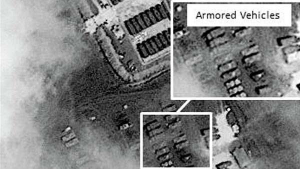 Cнимок из космоса, якобы свидетельствующий о присутствии на российско-украинской границе войск РФ
