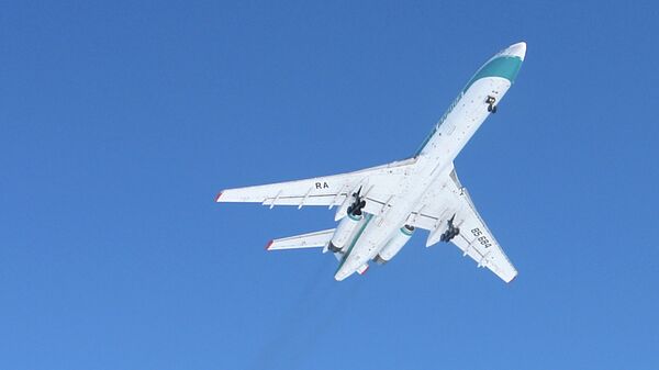 Пассажирский авиалайнер Ту-154М. Архивное фото