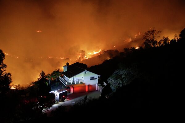 Природные пожары в штате Калифорния, США