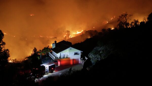 Природные пожары в штате Калифорния, США. Архивное фото