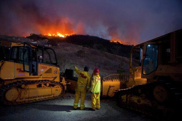 Природные пожары в штате Калифорния, США