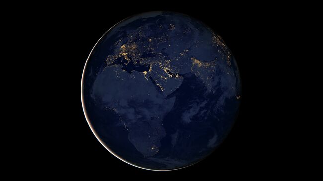 Космический снимок Земли. Архивное фото