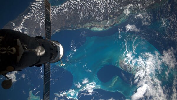 Вид из космоса на Багамские острова