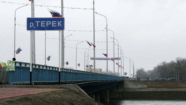 Открытие моста им. А. Кадырова через реку Терек