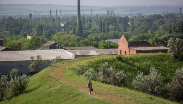 Район села Андреевка под Славянском, архивное фото