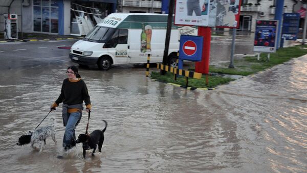 Наводнение в сербском городе Обреновац