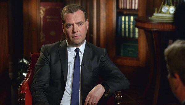 Дмитрий Медведев дал интервью американскому телеканалу Bloomberg TV