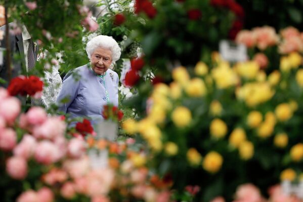 Королева Великобритании Елизавета II на Chelsea Flower Show в Лондоне