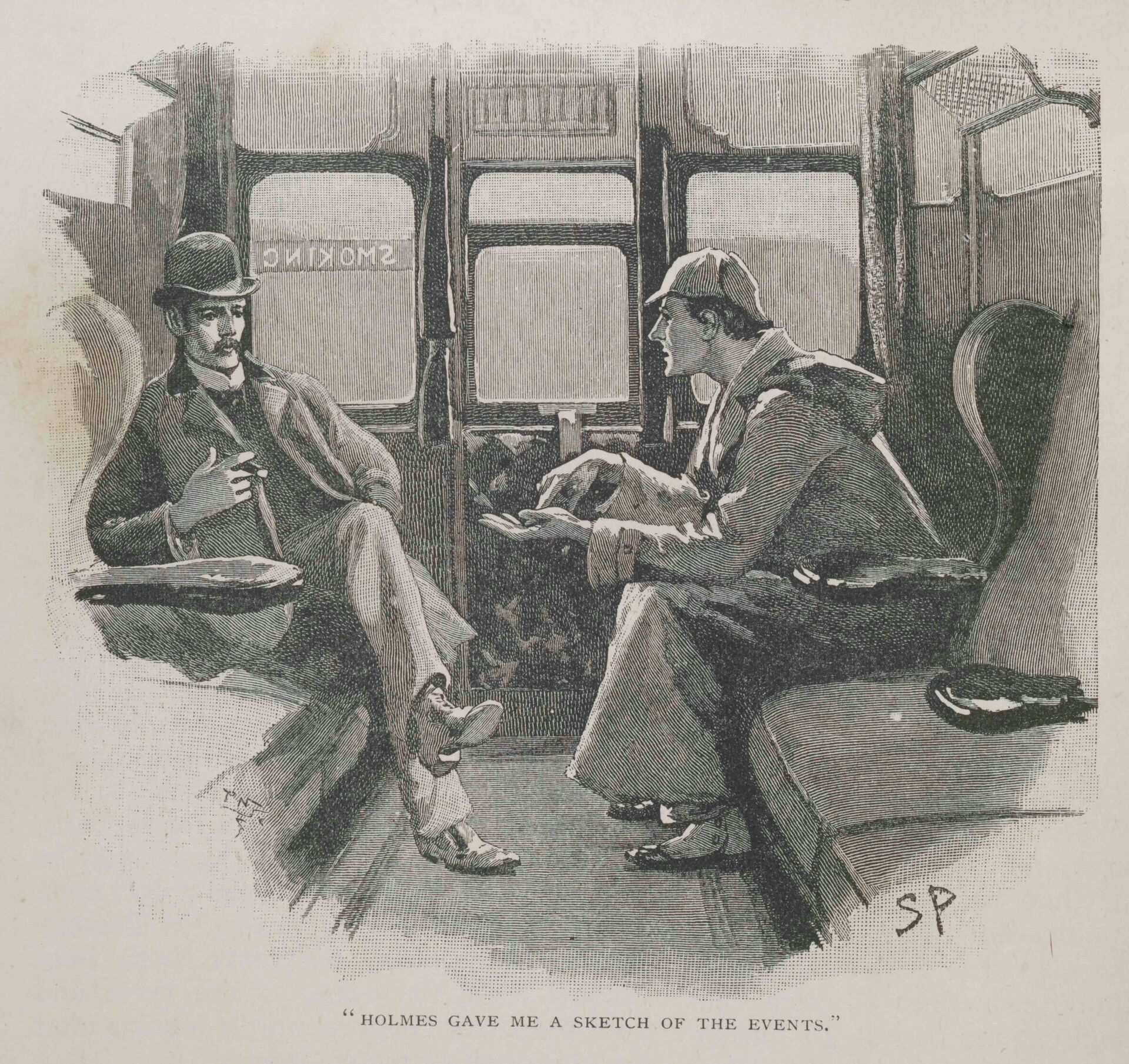 Иллюстрация к произведению Конан Дойла о Шерлоке Холмсе - РИА Новости, 1920, 09.09.2020