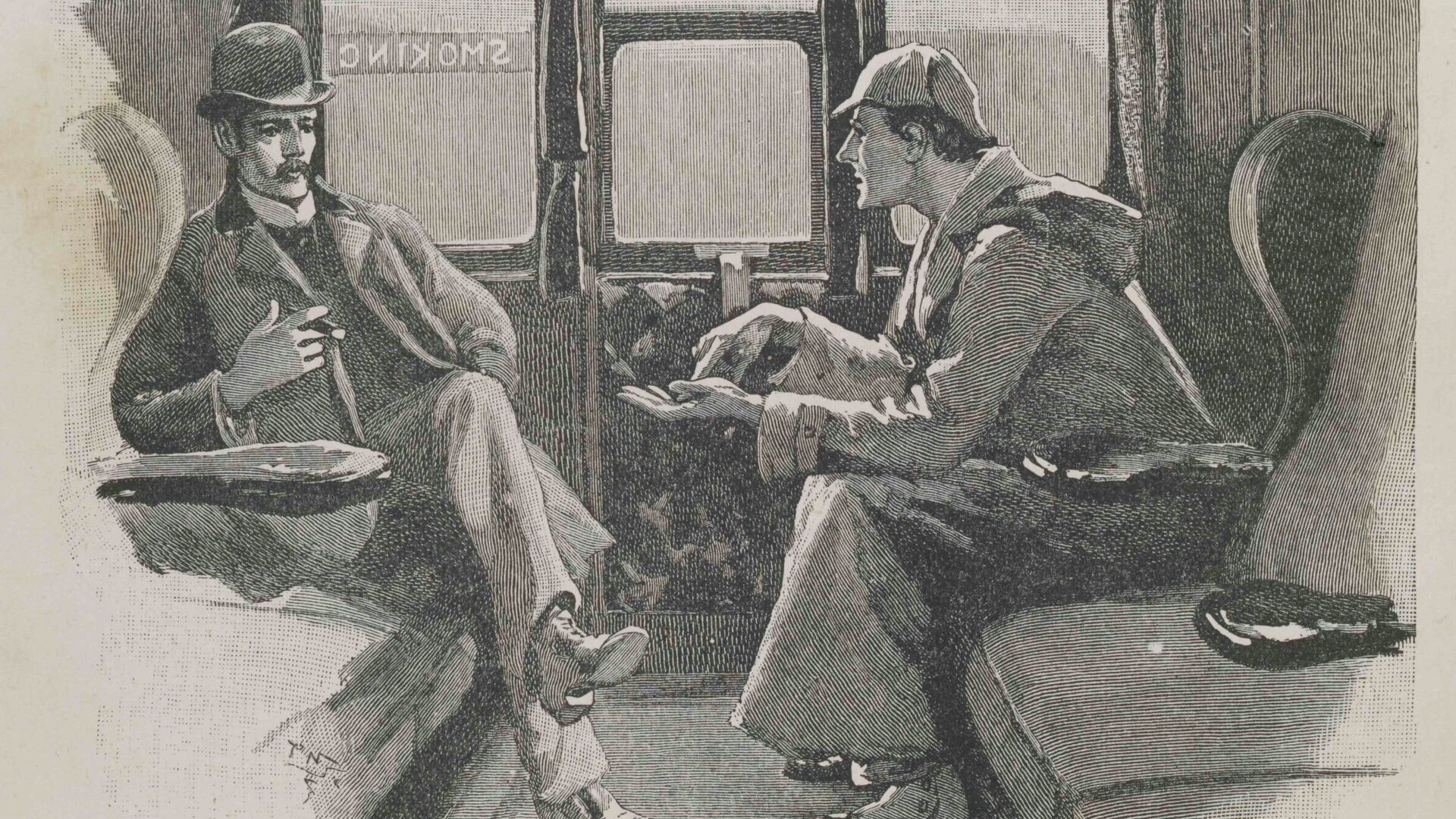 Иллюстрация к произведению Конан Дойла о Шерлоке Холмсе - РИА Новости, 1920, 06.01.2020