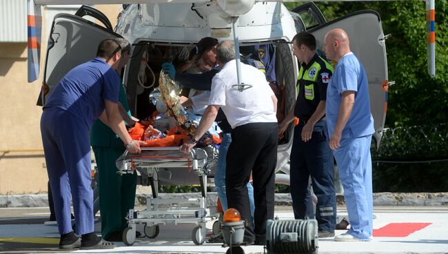 Пострадавшие при столкновении поездов в Подмосковье доставлены в Москву