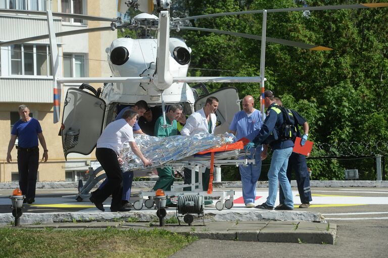 Пострадавшие при столкновении поездов в Подмосковье доставлены в Москву