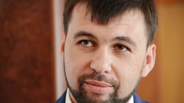 Представитель Донецкой народной республики (ДНР) Денис Пушилин. Архивное фото