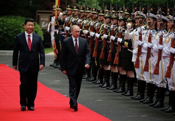 Президент России Владимир Путин и президент КНР Си Цзиньпин