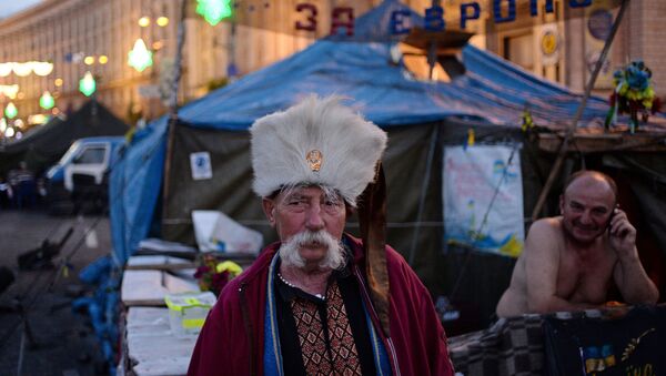 На площади Независимости в Киеве. Архивное фото.