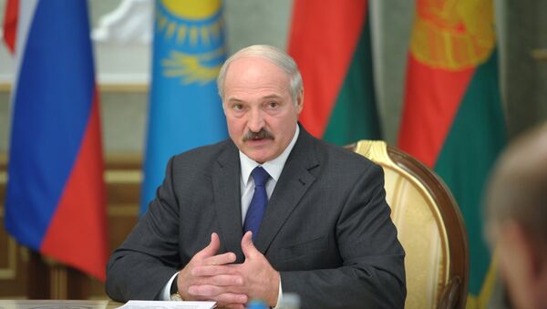 Президент Белоруссии Александр Лукашенко на заседании Высшего Евразийского экономического совета на уровне глав государств в Минске