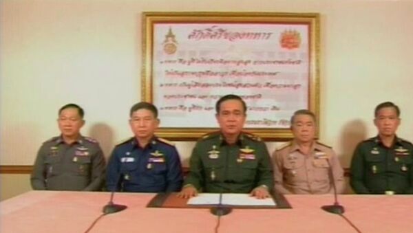 Выступление пресс-секретаря военного правительства Тайланда по телевидению 22 мая 2014