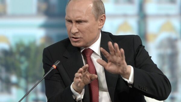 Владимир Путин принимает участие в работе ПМЭФ в Санкт-Петербурге