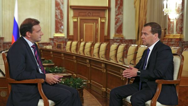 Интервью Дмитрия Медведева телеканалу Россия