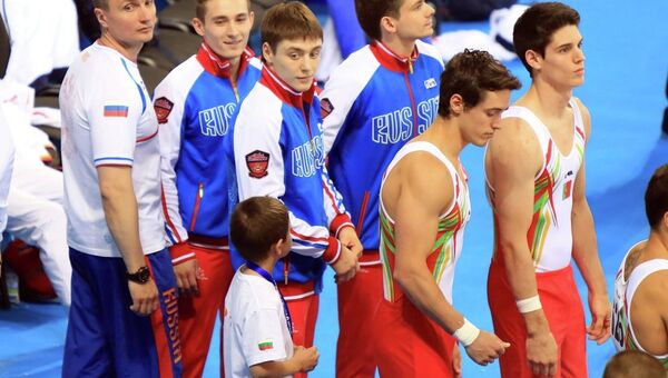 Мужская сборная России по спортивной гимнастике завоевала золото ЧЕ-2014 в командном многоборье