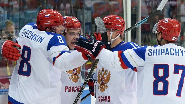 Хоккей. Чемпионат мира. Матч Россия - Швеция