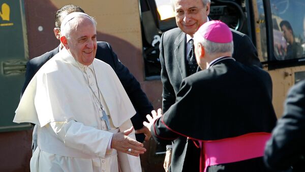 Папа Римский Франциск прибыл в Вифлеем