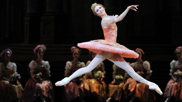 Светлана Захарова в роли принцессы Авроры в сцене из балета П.И. Чайковского Спящая красавица