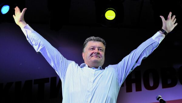 Победитель выборов президента на Украине Петр Порошенко