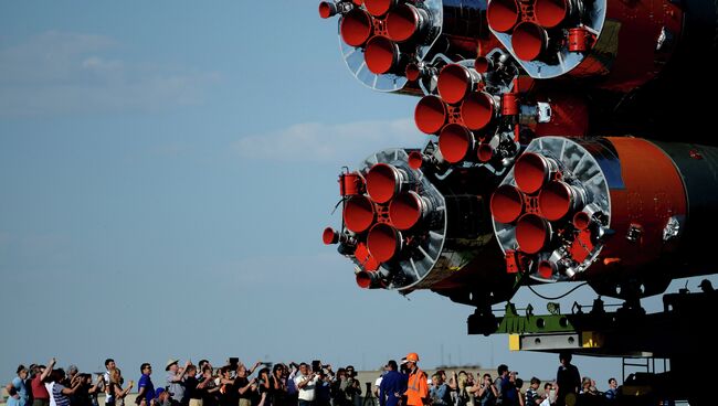 Вывоз ракеты-носителя Союз. Архивное фото