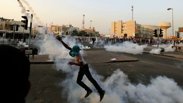 Антиправительственный протест в Бахрейне. Архивное фото