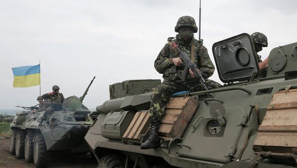Военнослужащий украинской армии, архивное фото
