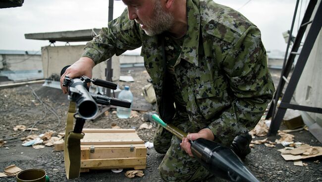 Боец народного ополчения ЛНР