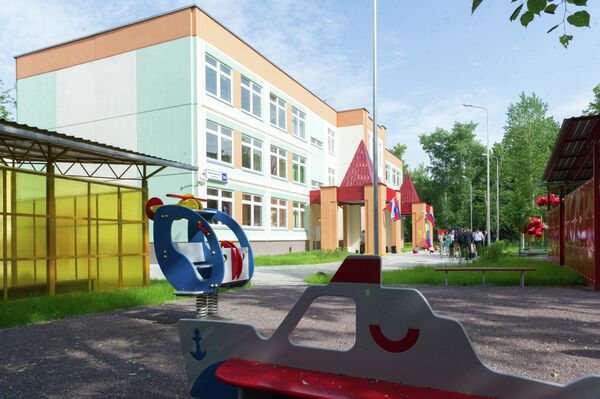 Строящийся детский сад в районе Измайлово