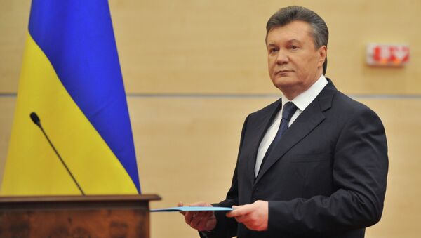 Отстраненный от должности президента Украины Виктор Янукович. Архивное фото