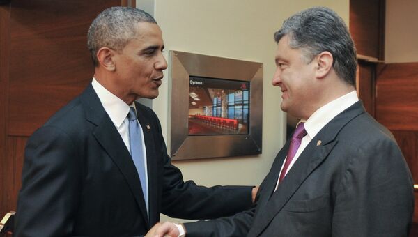 Барак Обама встретился с Петром Порошенко. 4 июня 2014
